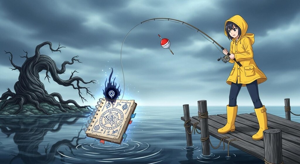 黒歴史の描かれたノートの釣れる場所