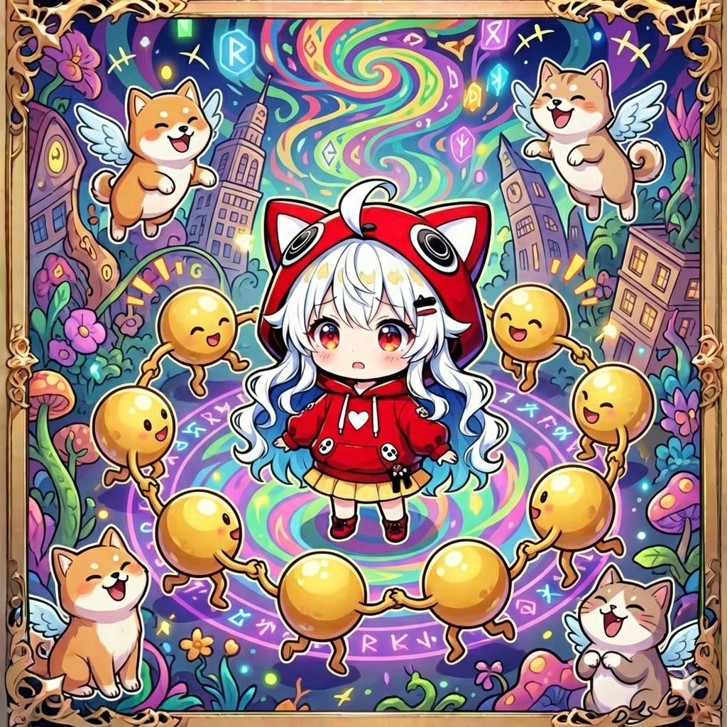 白髪ちゃんのキンタマチャレンジ | の人気AIイラスト・グラビア