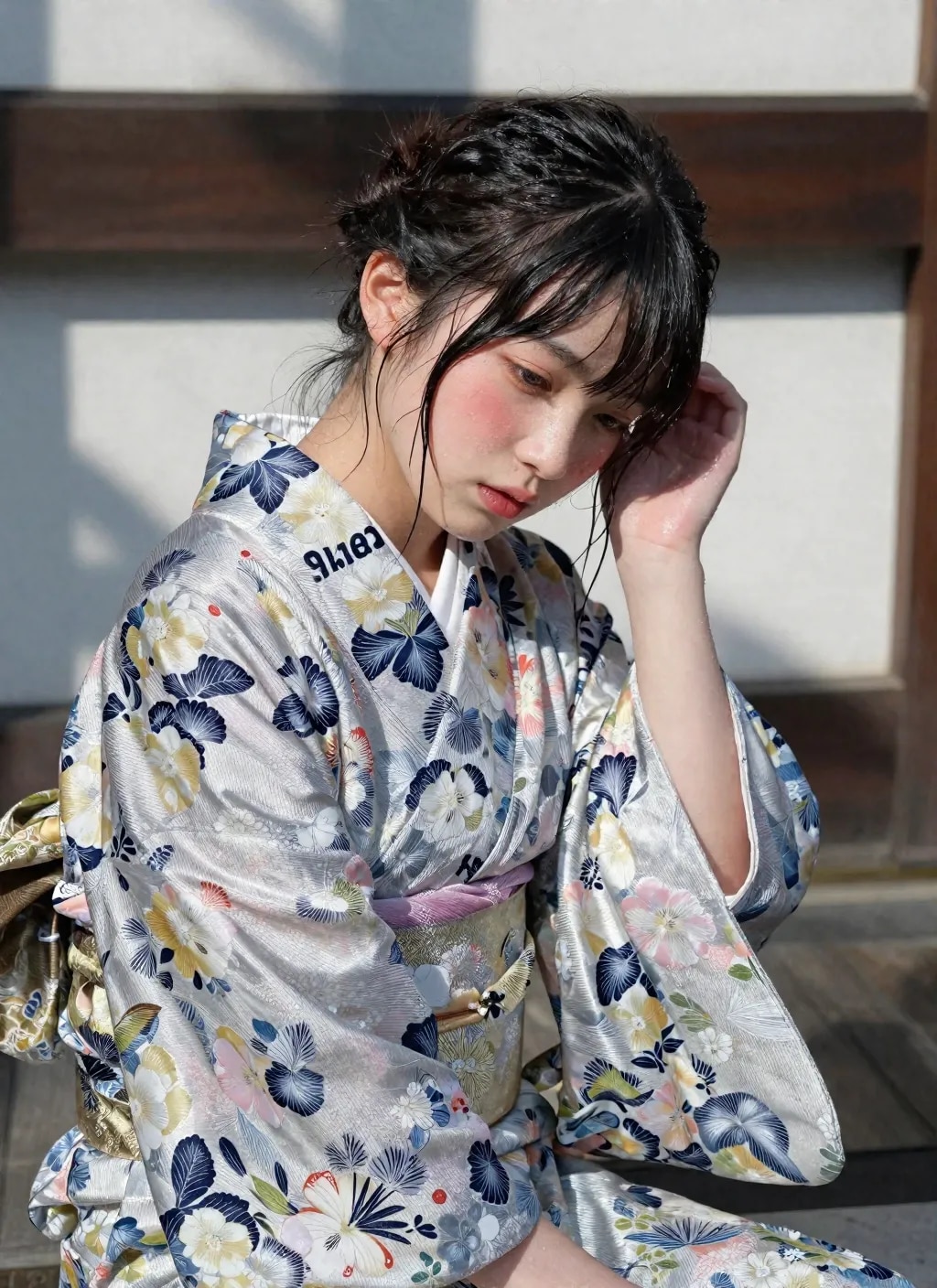 暑い日の浴衣。蒸れた浴衣を。。。フェチ