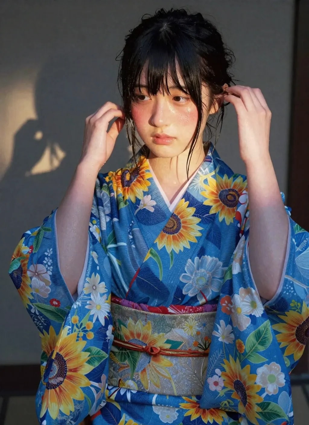 暑い日の浴衣。蒸れた浴衣を。。。フェチ