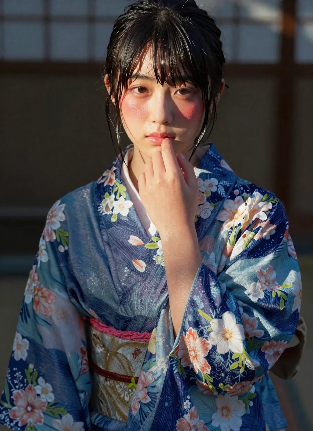 暑い日の浴衣。蒸れた浴衣を。。。フェチ