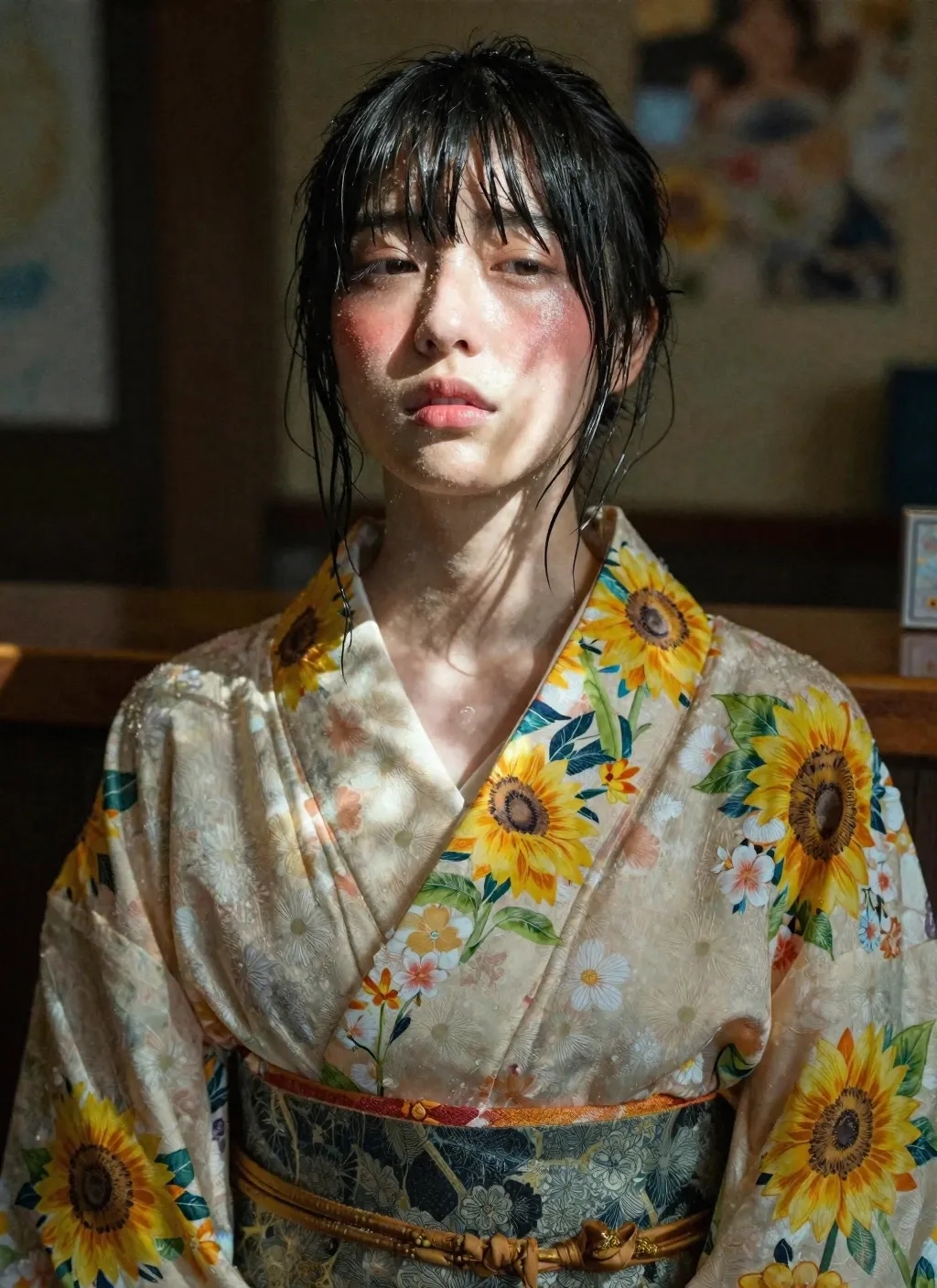 暑い日の浴衣。蒸れた浴衣を。。。フェチ