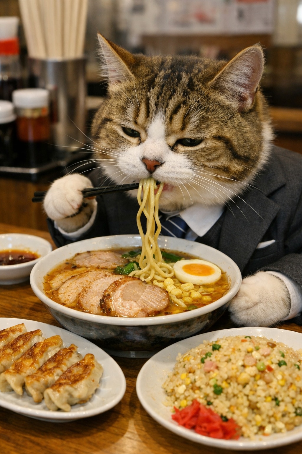 【猫ちゃ】今日もサビ残…疲れたぜ