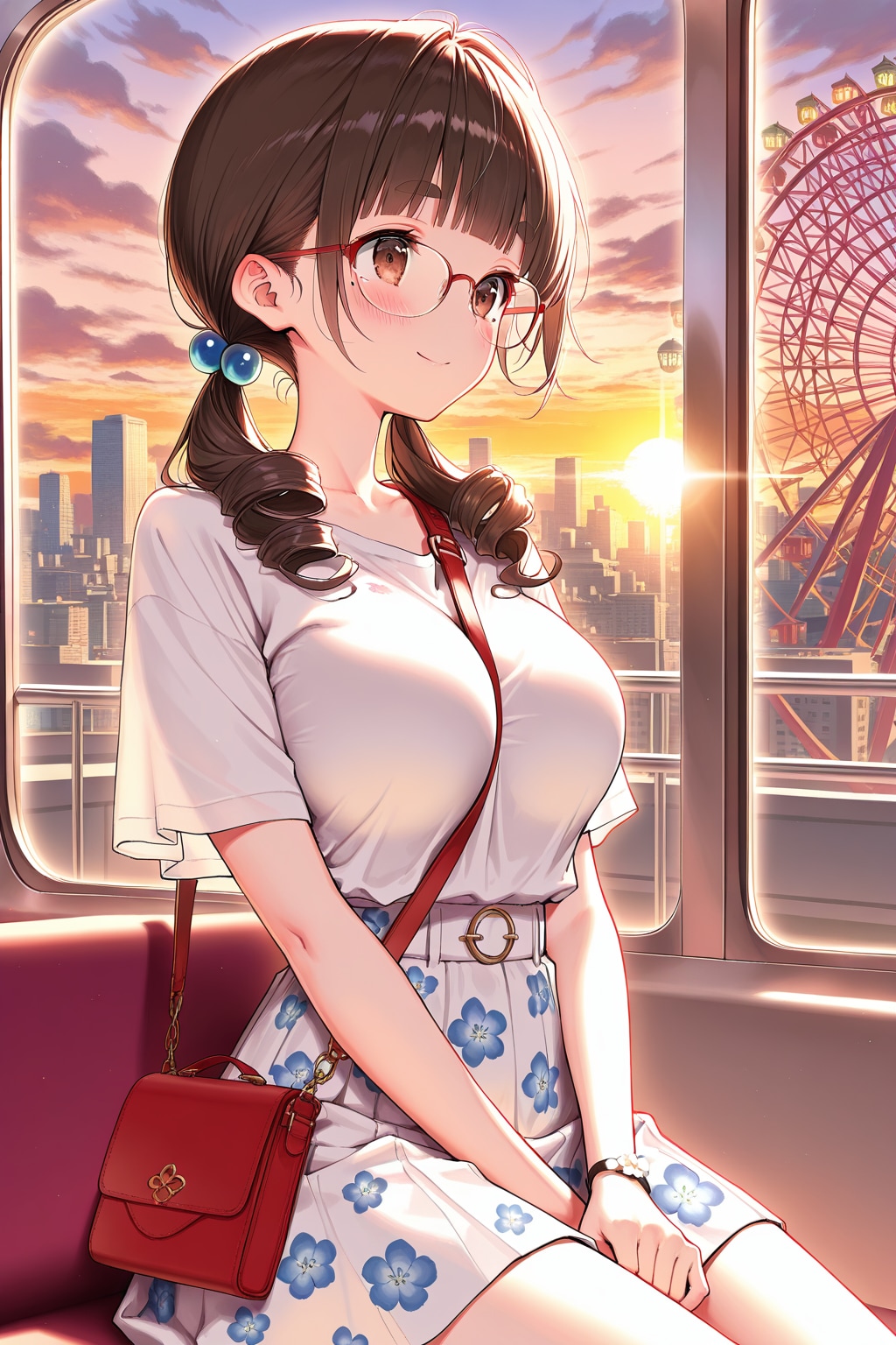 夕日と君と