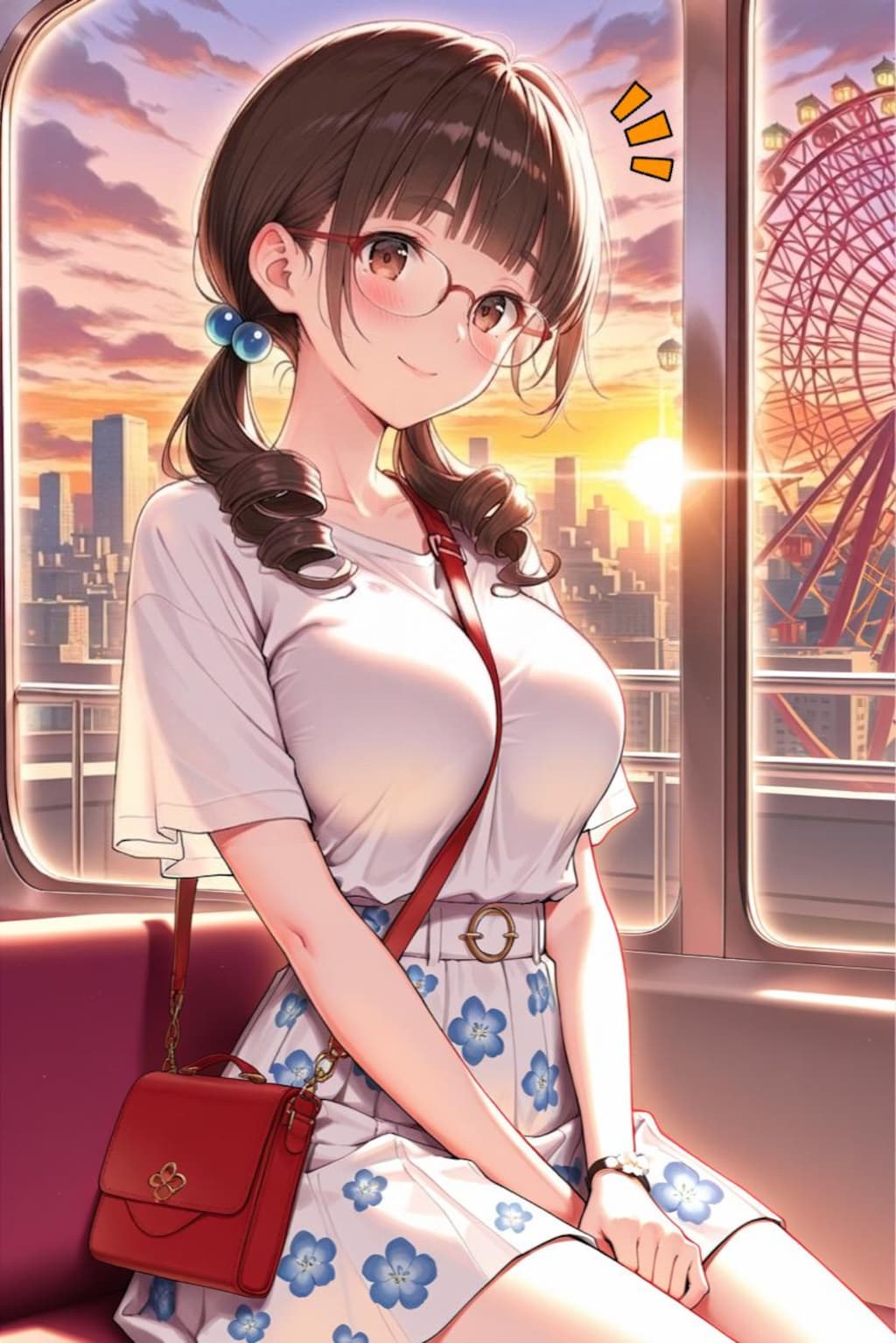 夕日と君と