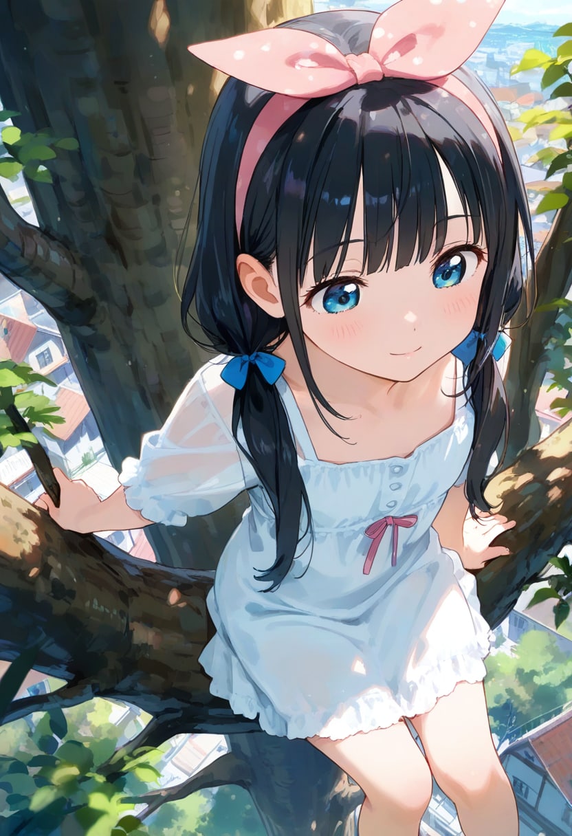 Girl on a branch(3) | の人気AIイラスト・グラビア