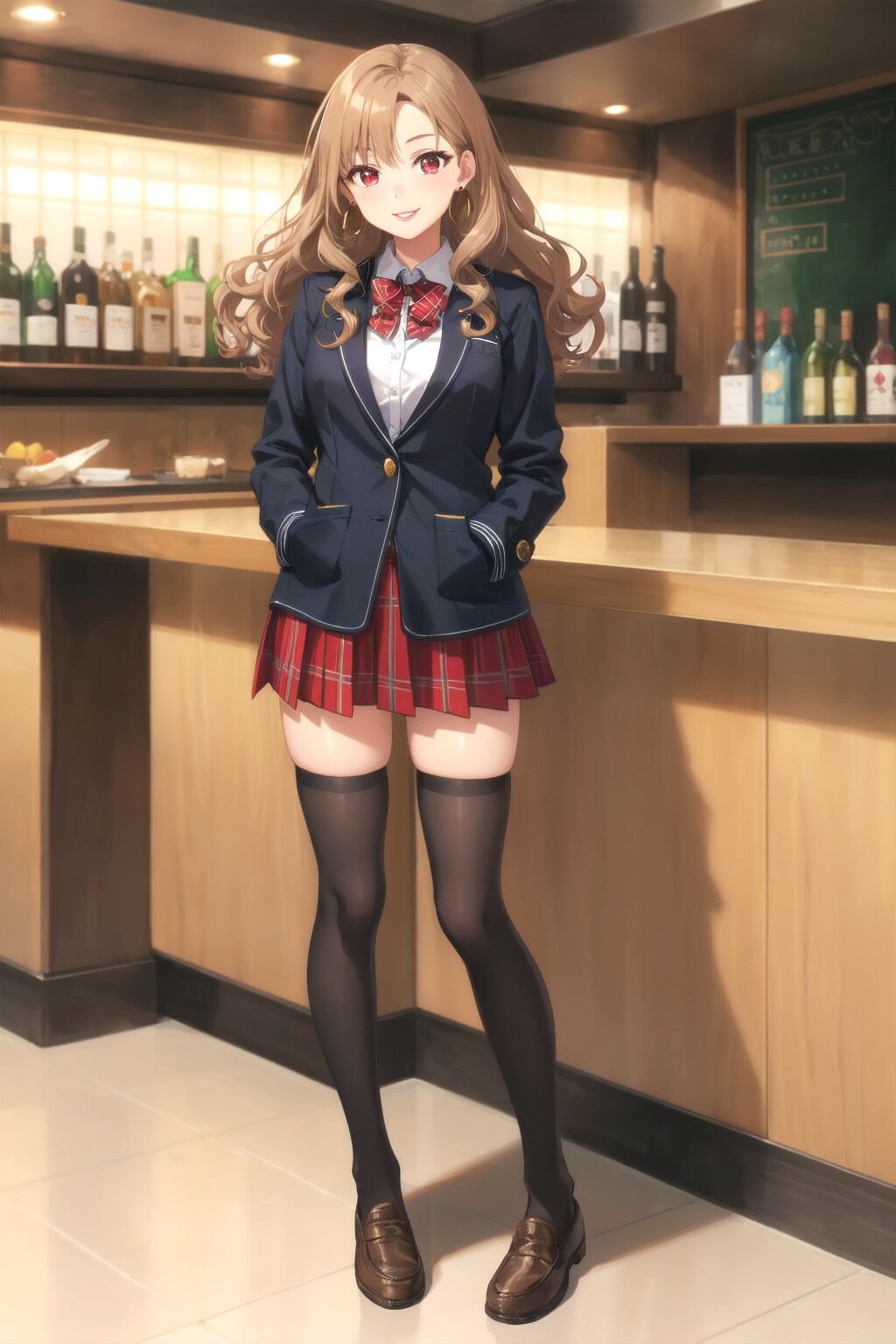 お姉さんのJKコスプレ