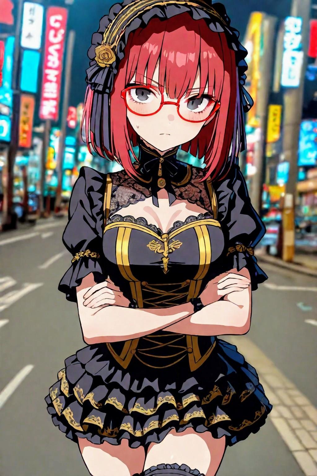 ゴスロリコスプレ趣味な、お姉やん | の人気AIイラスト・グラビア