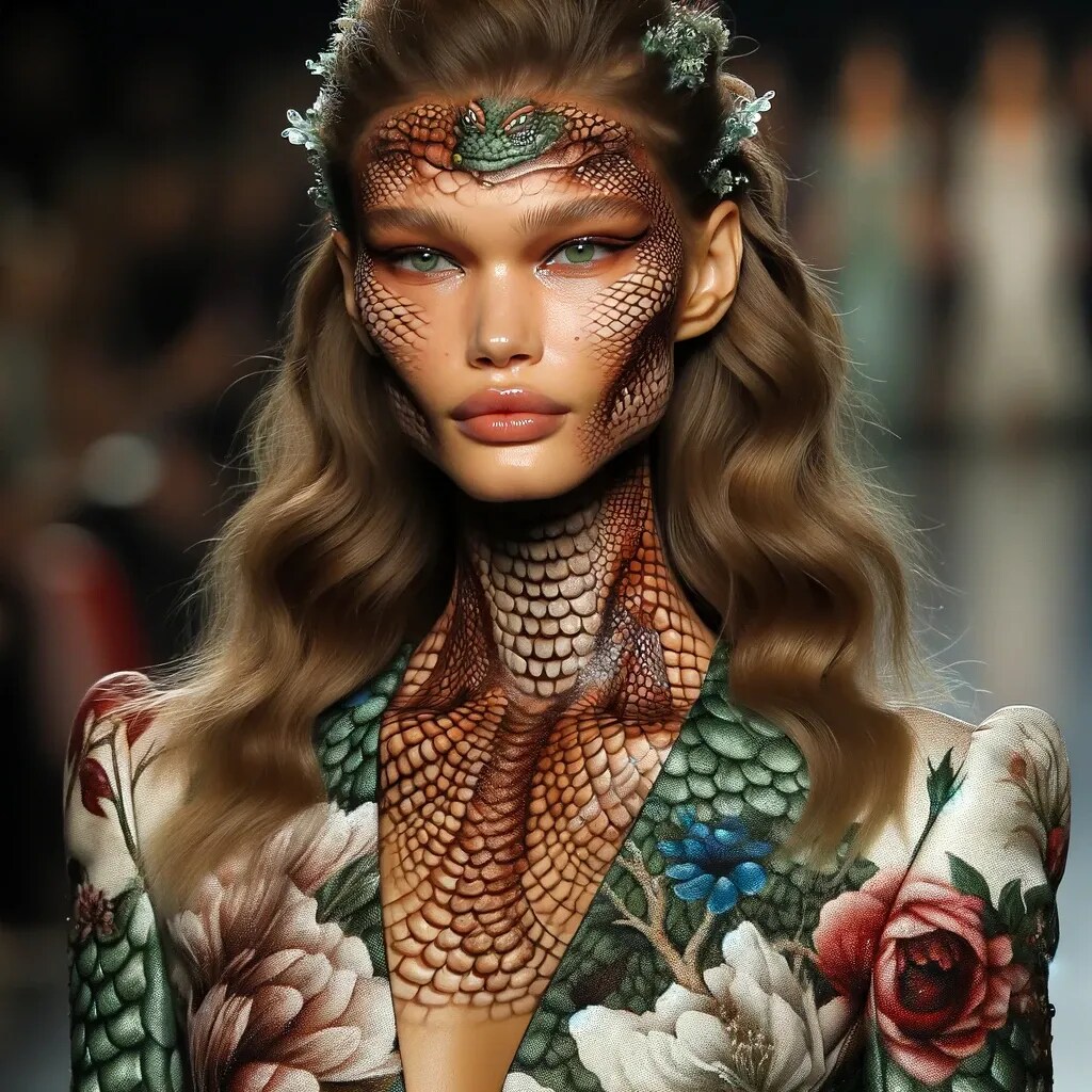 ドラゴニュートのファッションモデル