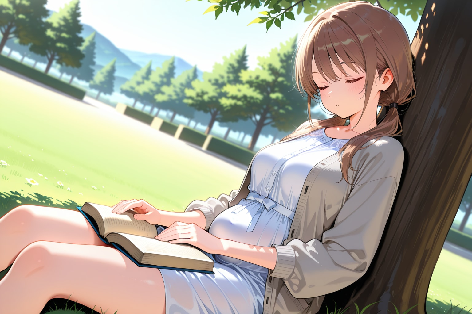 木陰で居眠り | の人気AIイラスト・グラビア