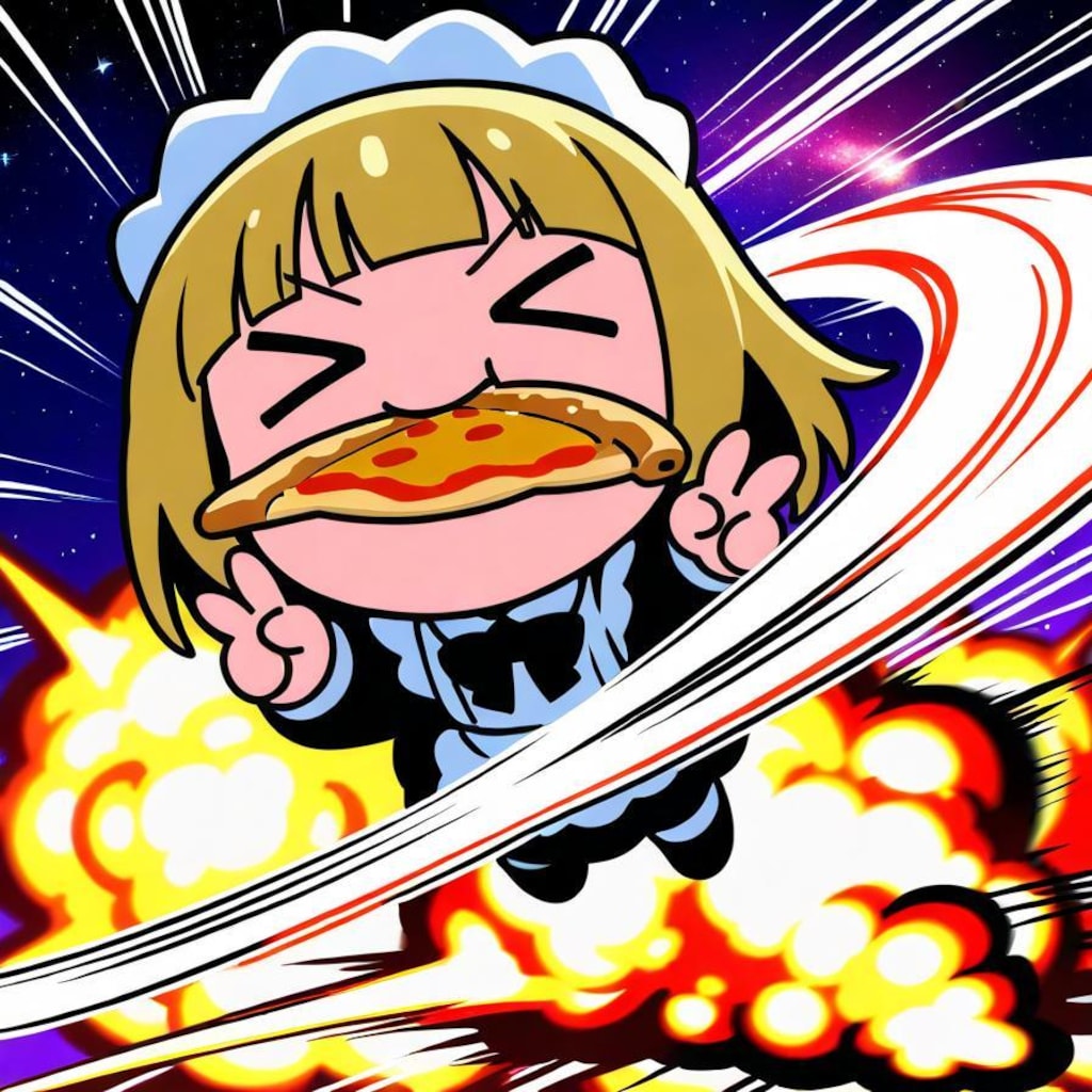 初のピースサインにテンアゲ⤴⤴⤴系メイドちゃん🍕✌️💥💥💥