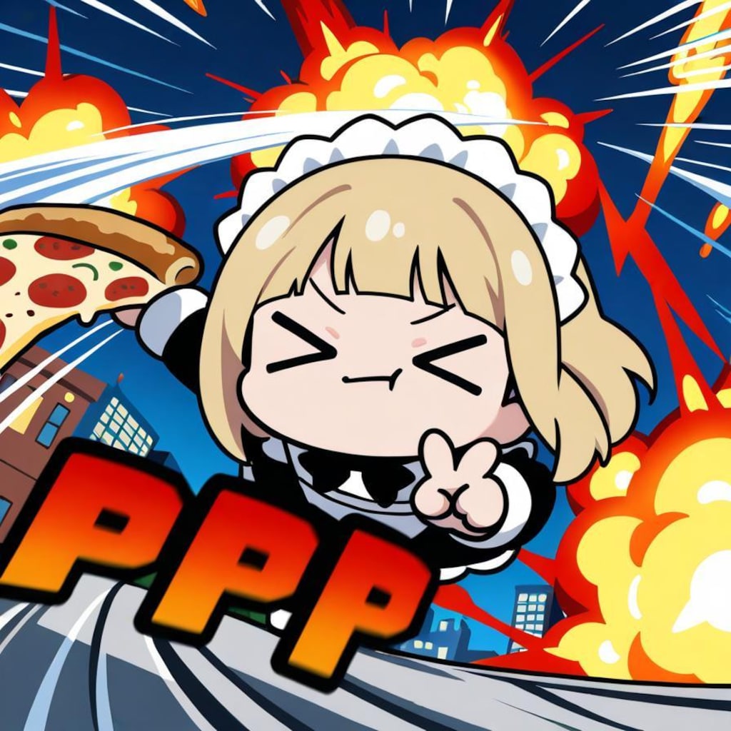 初のピースサインにテンアゲ⤴⤴⤴系メイドちゃん🍕✌️💥💥💥