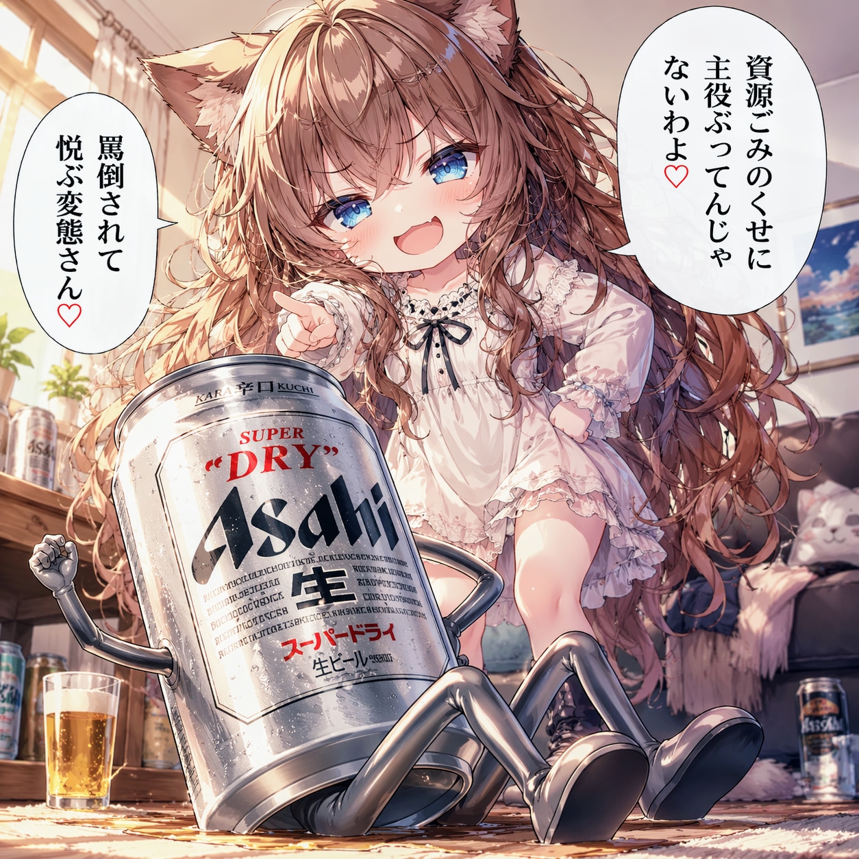 ツレを罵倒する小さな女の子 | の人気AIイラスト・グラビア