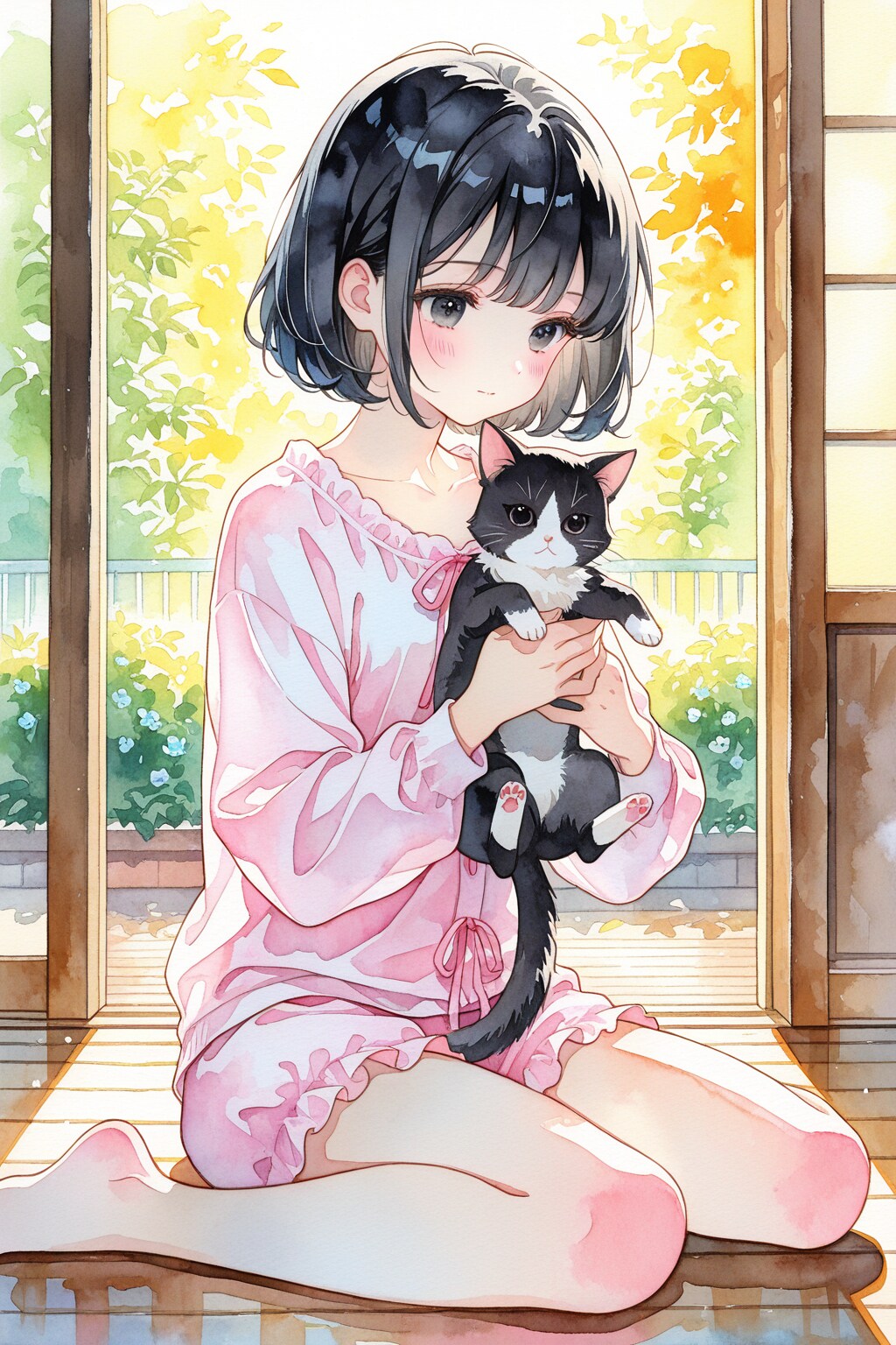 猫と私 | の人気AIイラスト・グラビア