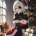 9S、この服は何？クリスマス？私たちに信仰は不用。 4枚目