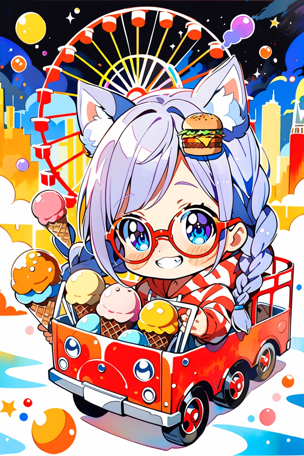 眼鏡三つ編みちゃん