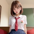イチゴパンツ的なJK 2枚目