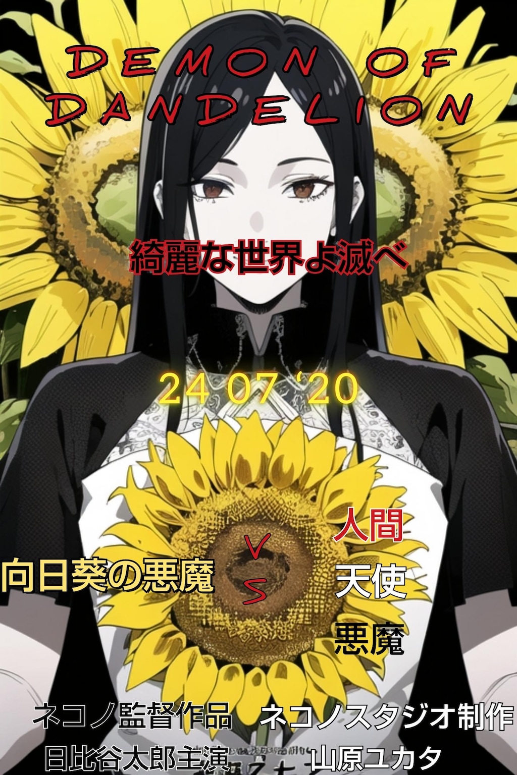 映画『Demon of Dandelionー綺麗な世界よ滅べー』ポスター