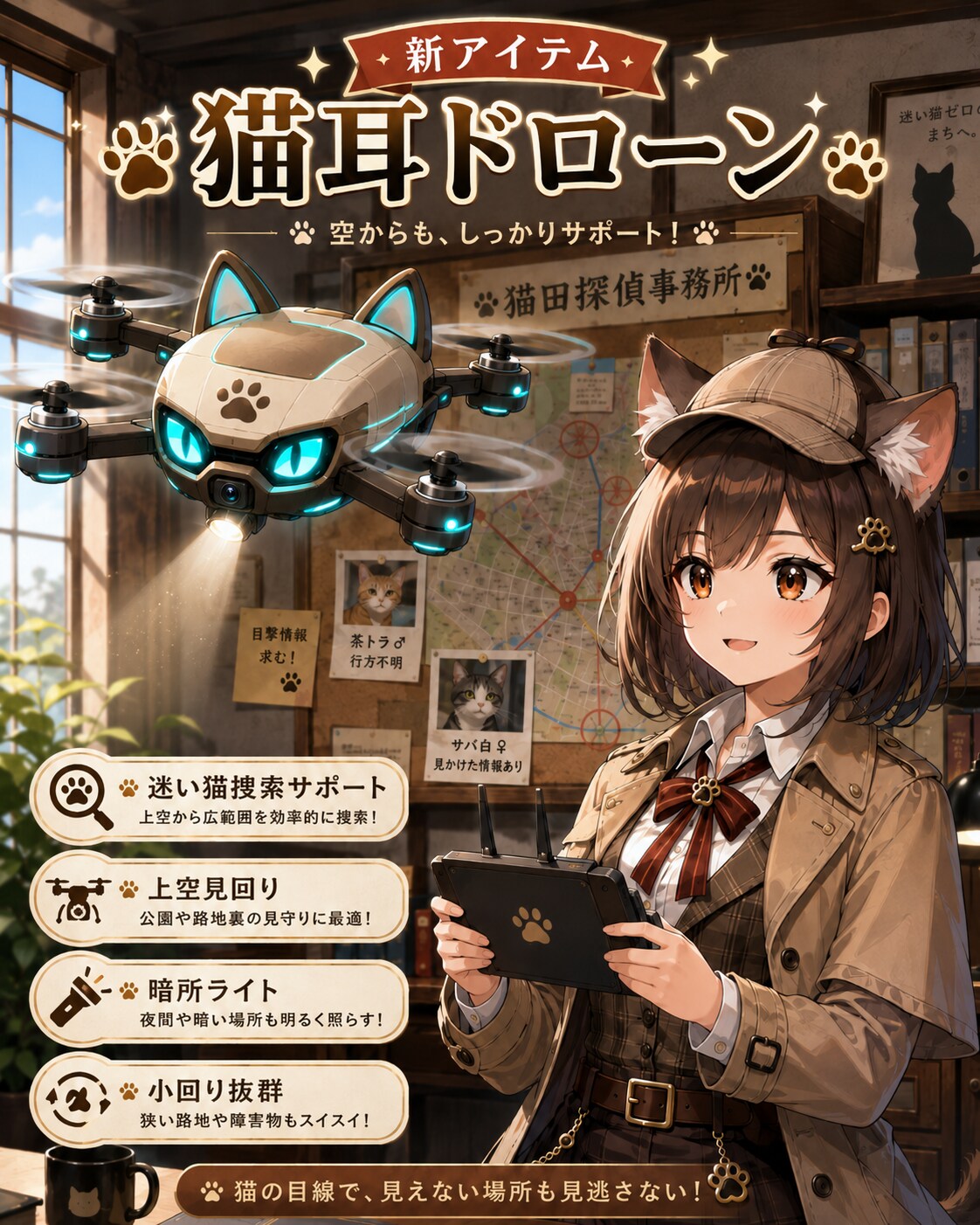 猫耳ドローン | の人気AIイラスト・グラビア