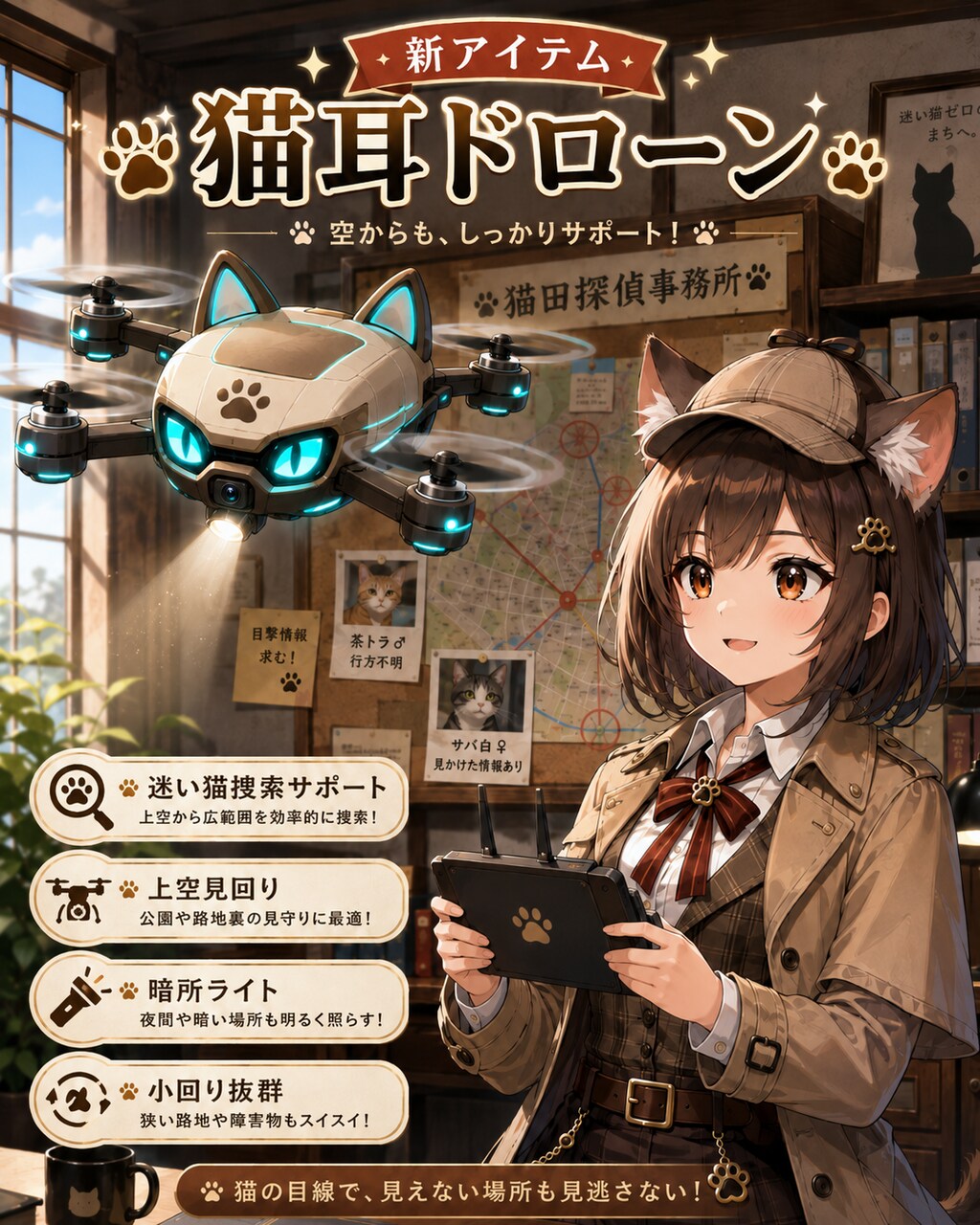 猫耳ドローン