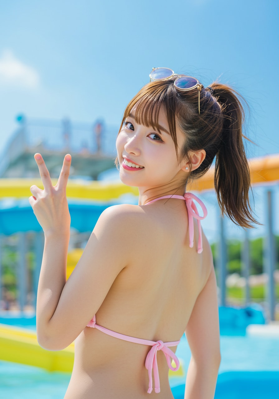 プールで二人きり…なにして遊ぶ？