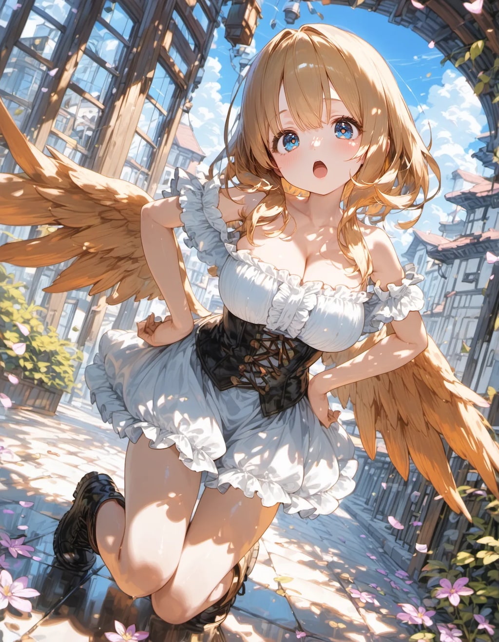 A Small Angel in the Bright Arcade