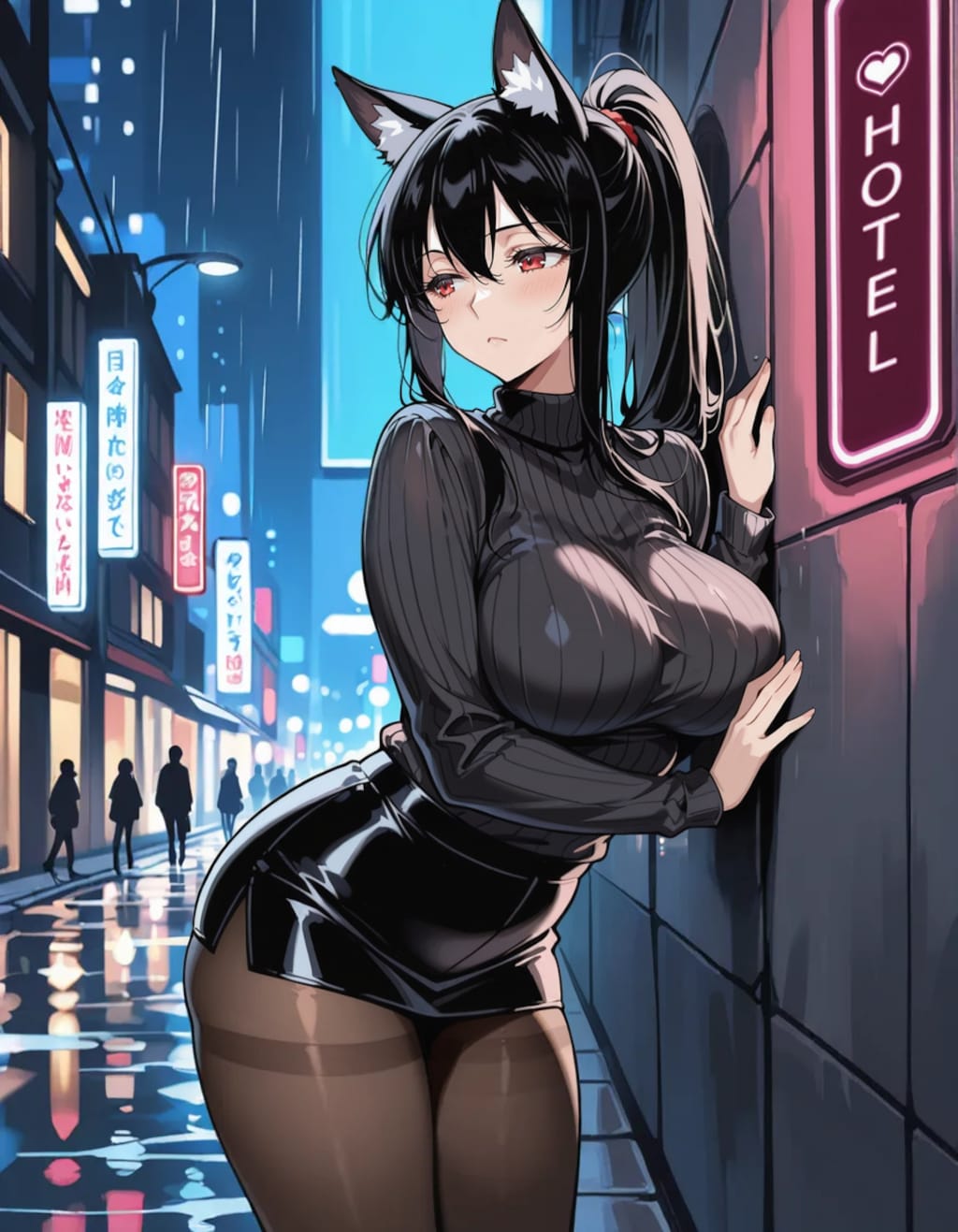 今日のわん娘 #36 「雨宿りしたいわん娘」