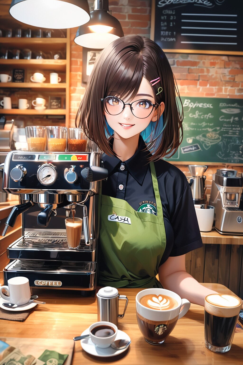 こちら、セルフサービスとなっておりまして… | の人気AIイラスト・グラビア