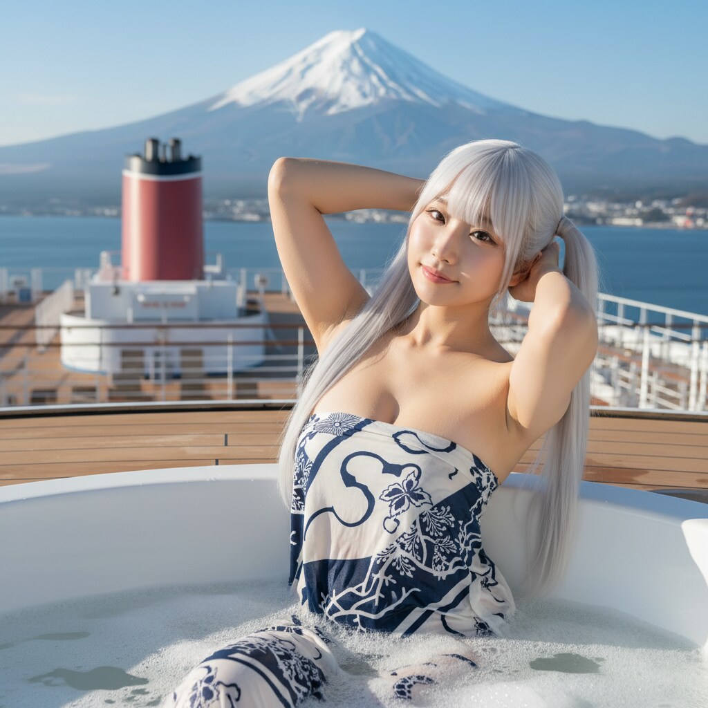白ツイさん。2月23日 #富士山の日 #ふろしきの日