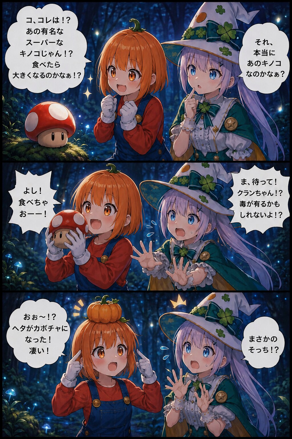森の奥で見つけたキノコ