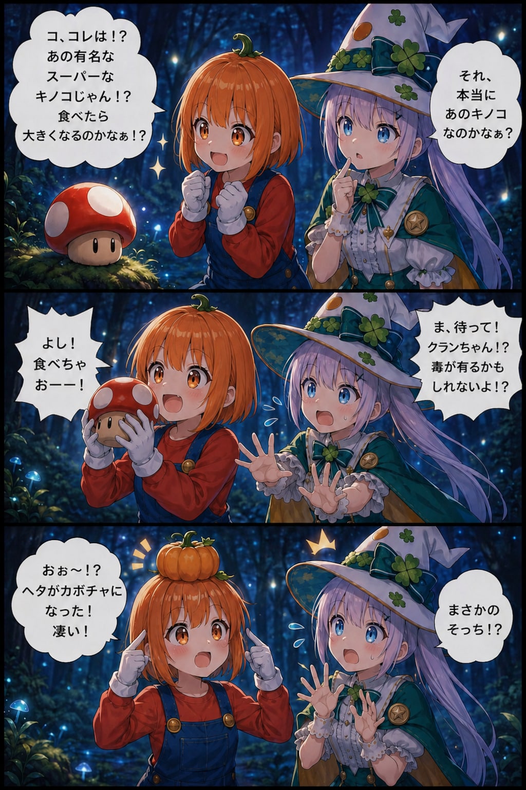 森の奥で見つけたキノコ