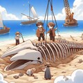 埋めたクジラの発掘 5枚目