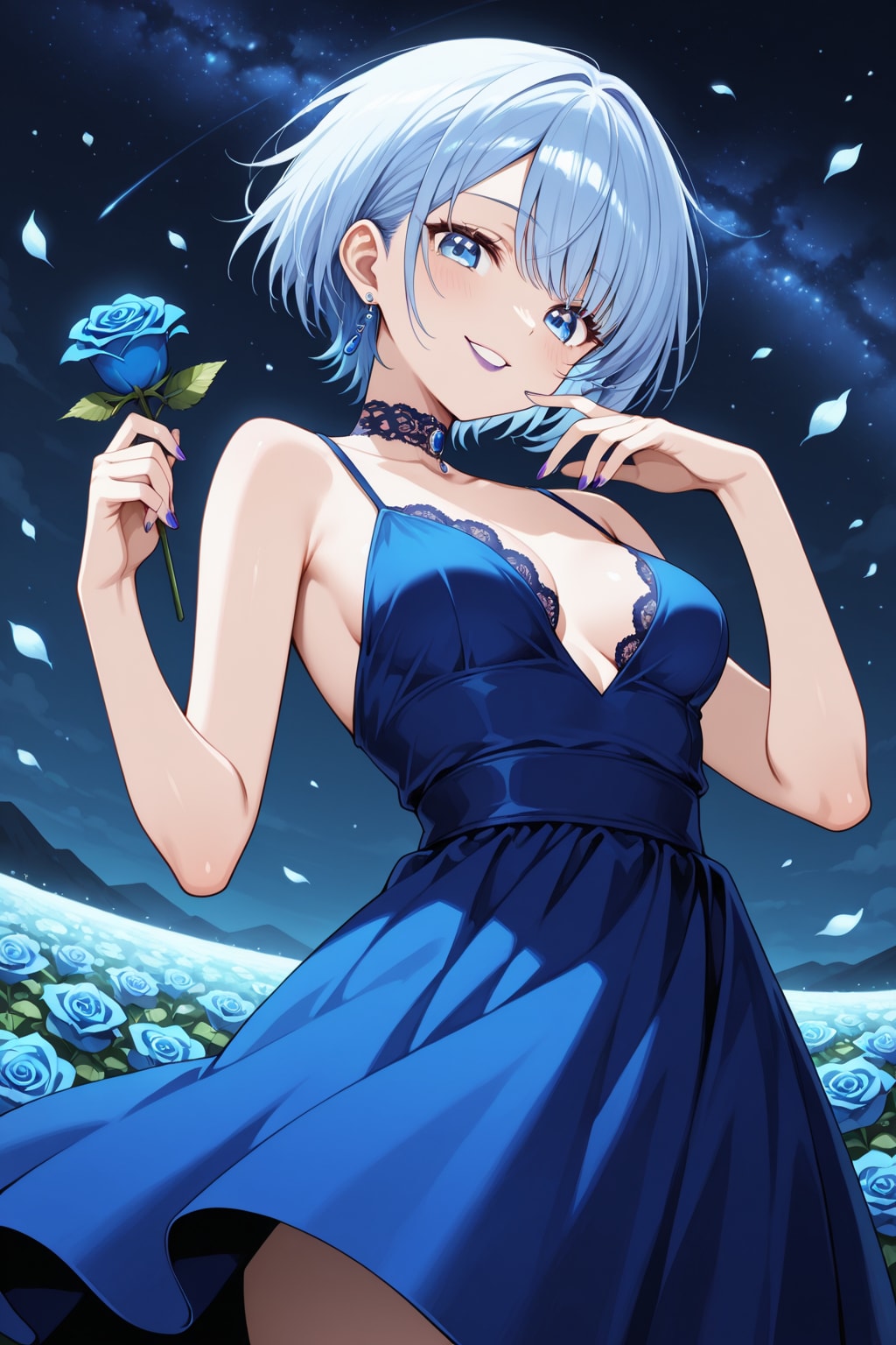 青薔薇の君 | の人気AIイラスト・グラビア