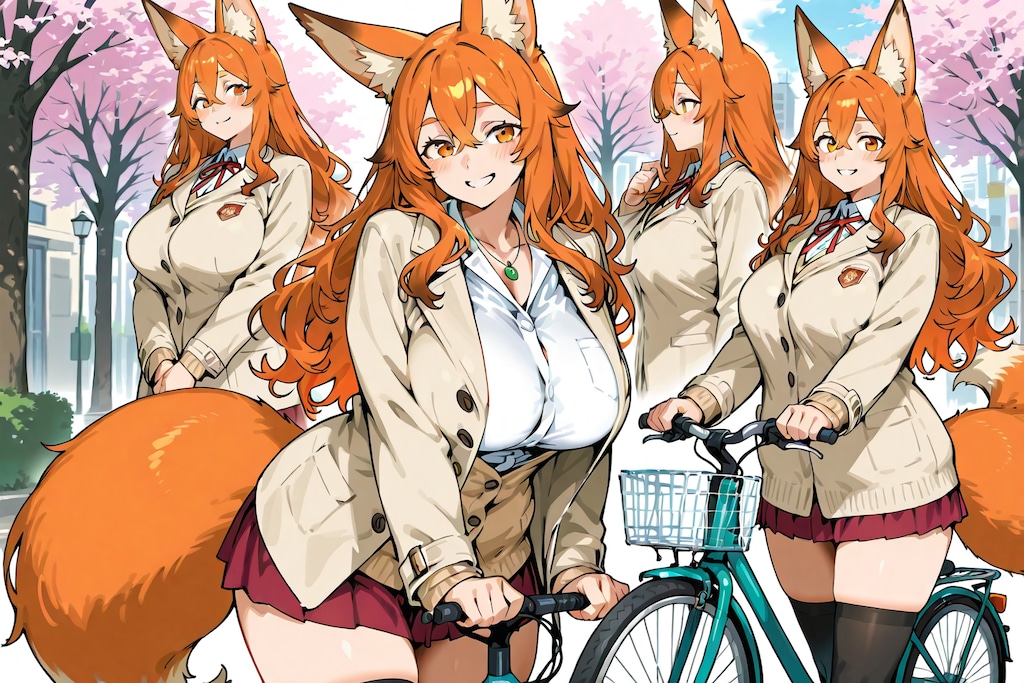 春のムチギツネ