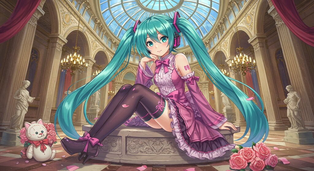 初音ミクとベルサイユ宮殿