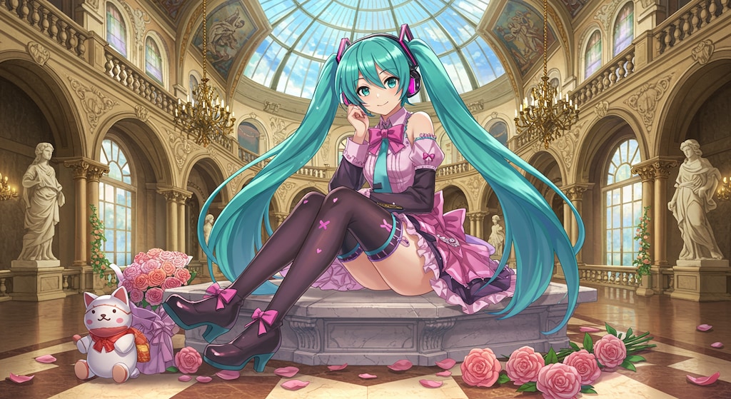 初音ミクとベルサイユ宮殿