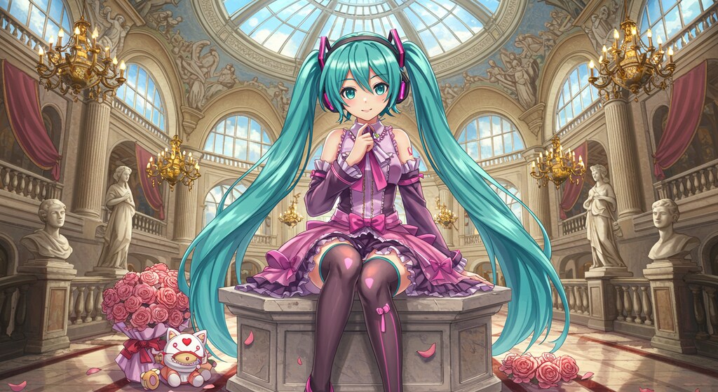 初音ミクとベルサイユ宮殿