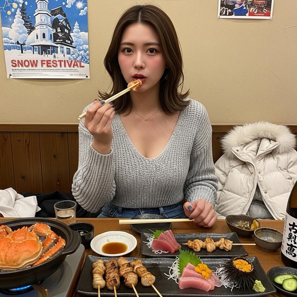 雪まつりの後は北海道の美味しいものを