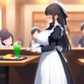 今日はメイドカフェに初出勤 2枚目
