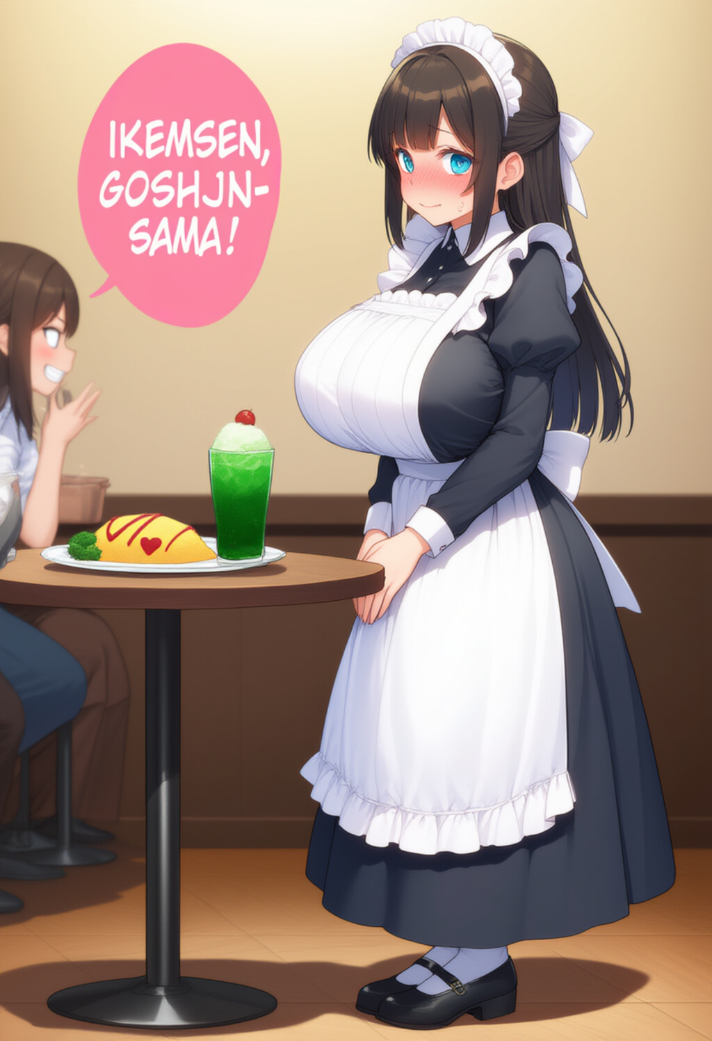 今日はメイドカフェに初出勤