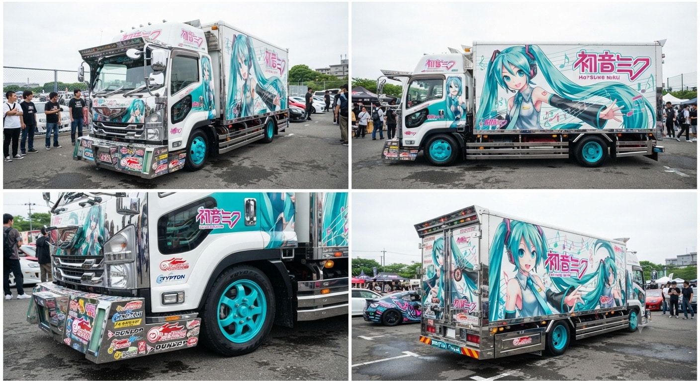 初音ミク痛車デコトラ | の人気AIイラスト・グラビア