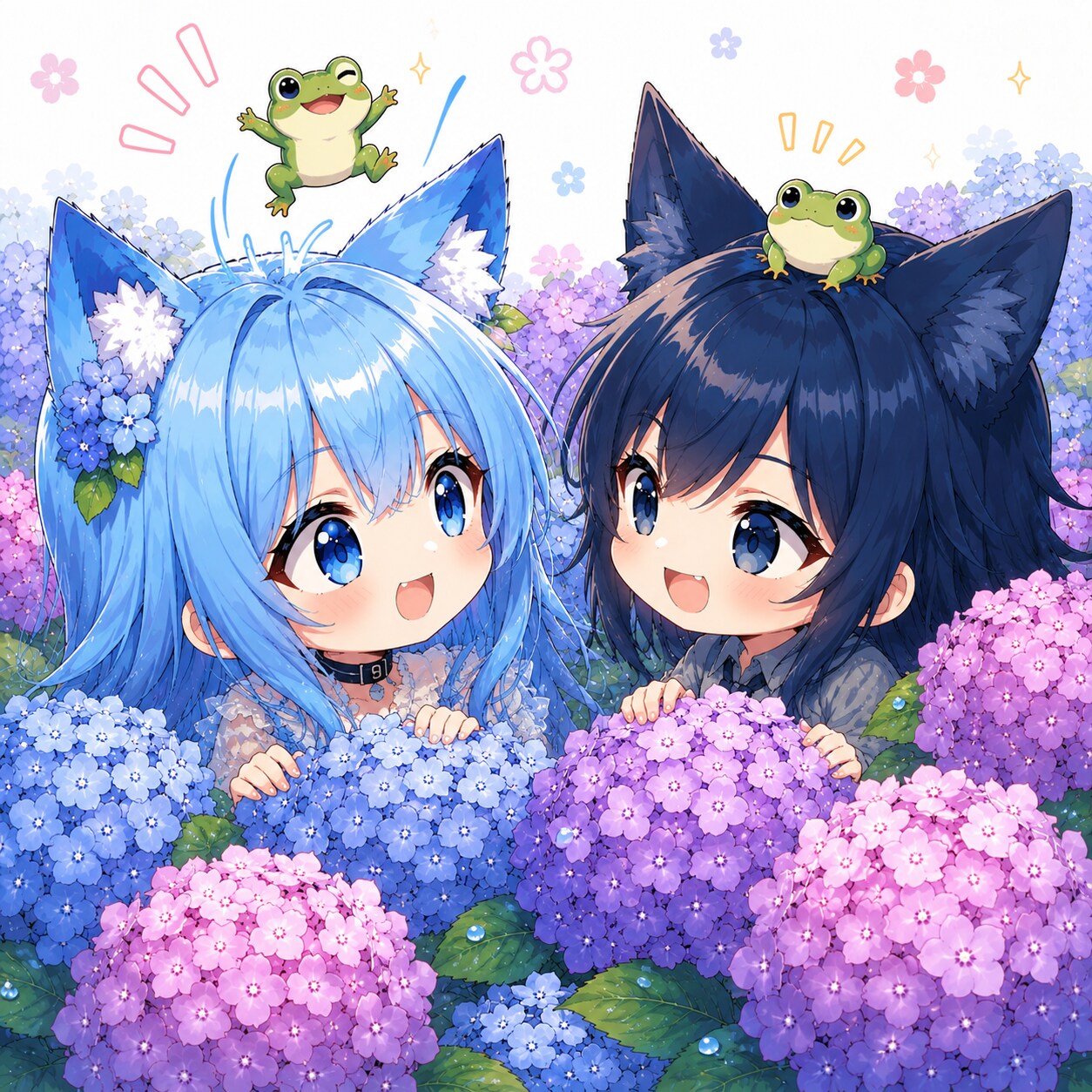 雨ってたのしいね。