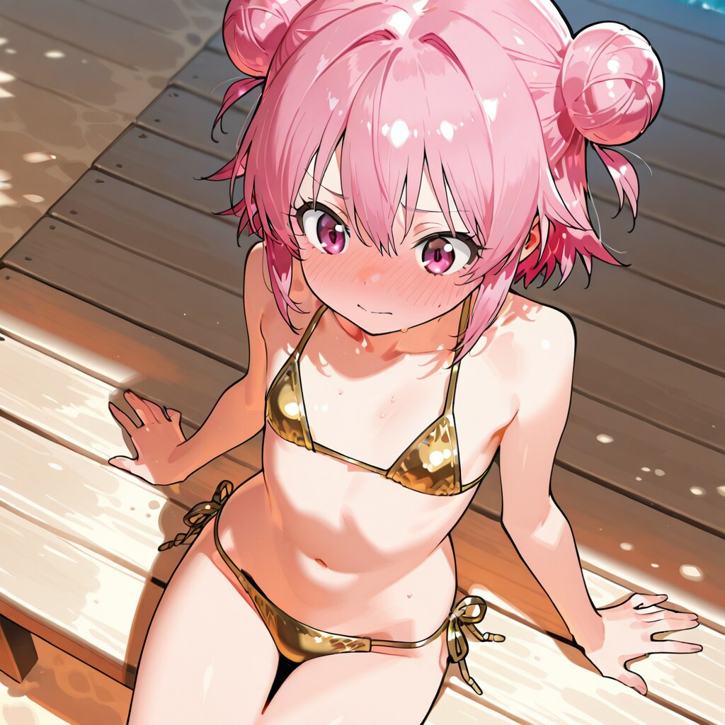 マイクロビキニの女の子
