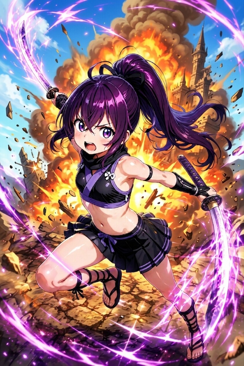 必殺！　紫電一閃！
