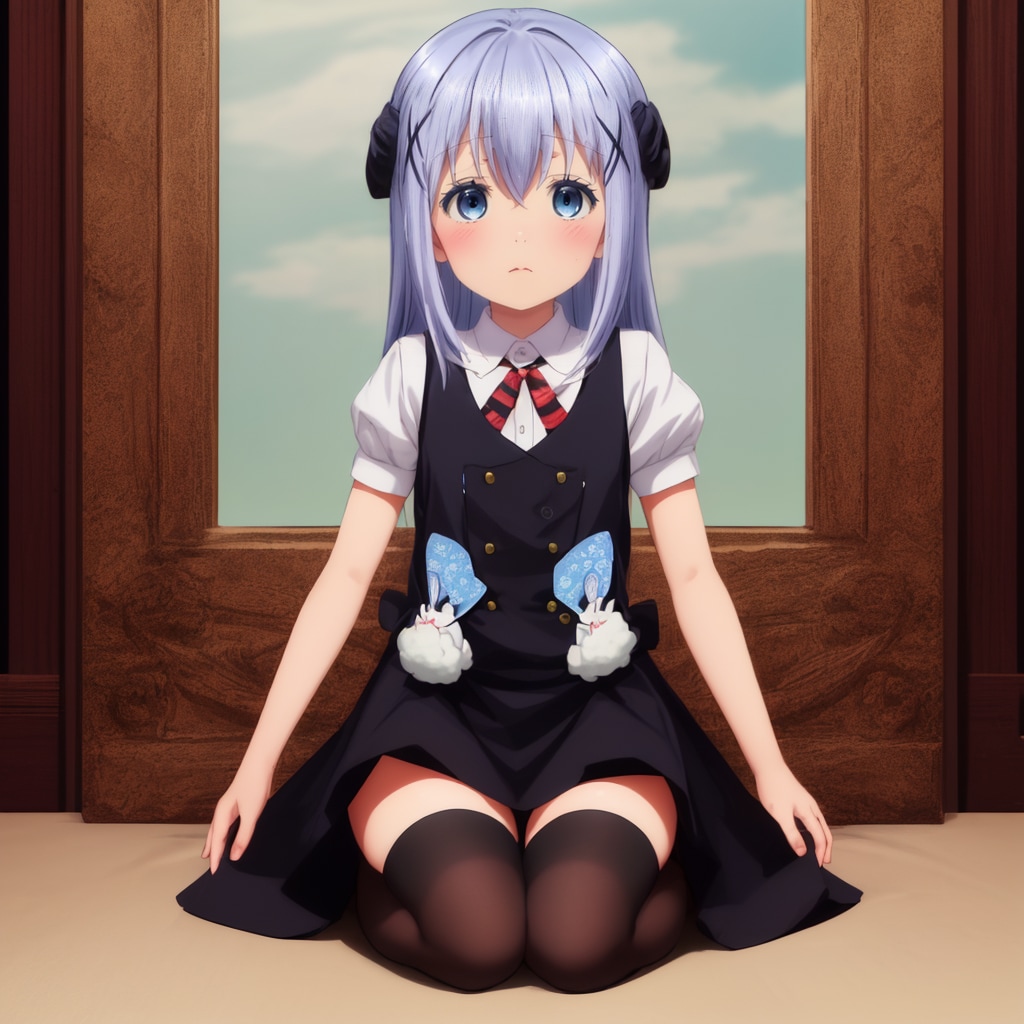 清純な美少女の驚きの一面 - 香風智乃のヌード&トップレスアート