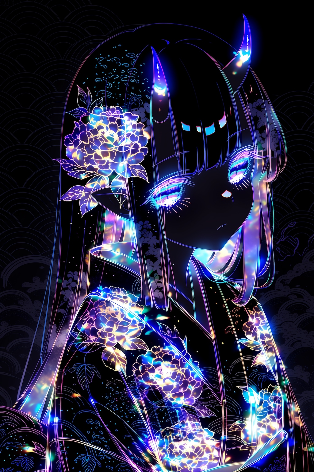 紫陽花と鬼娘part2