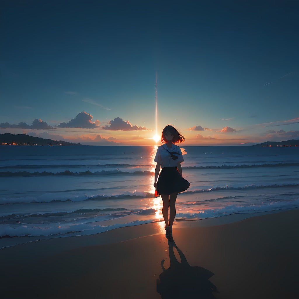 夏の夕暮れ