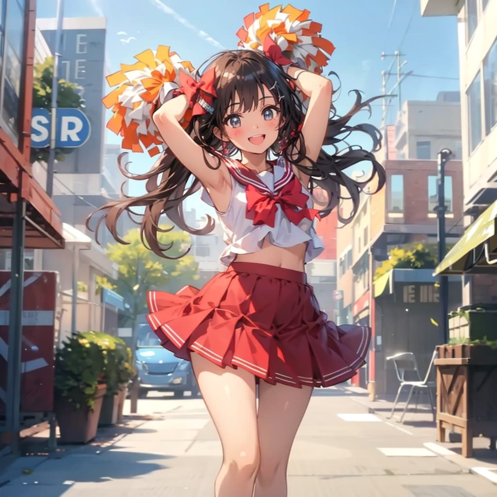 チアリーディング　アカネ | の人気AIイラスト・グラビア
