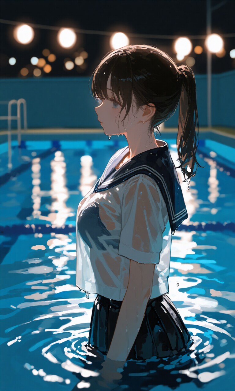 びしょ濡れ下着