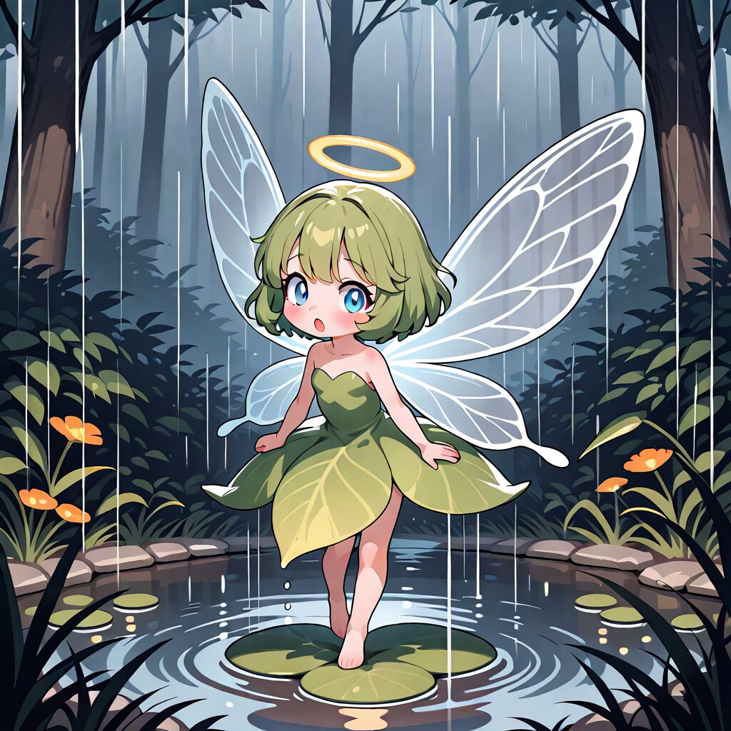 雨の妖精。